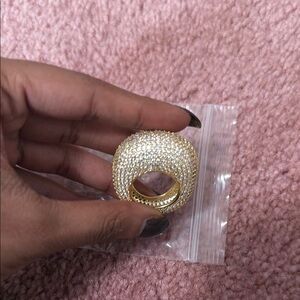 Gold and Silver Women's Statement Ring